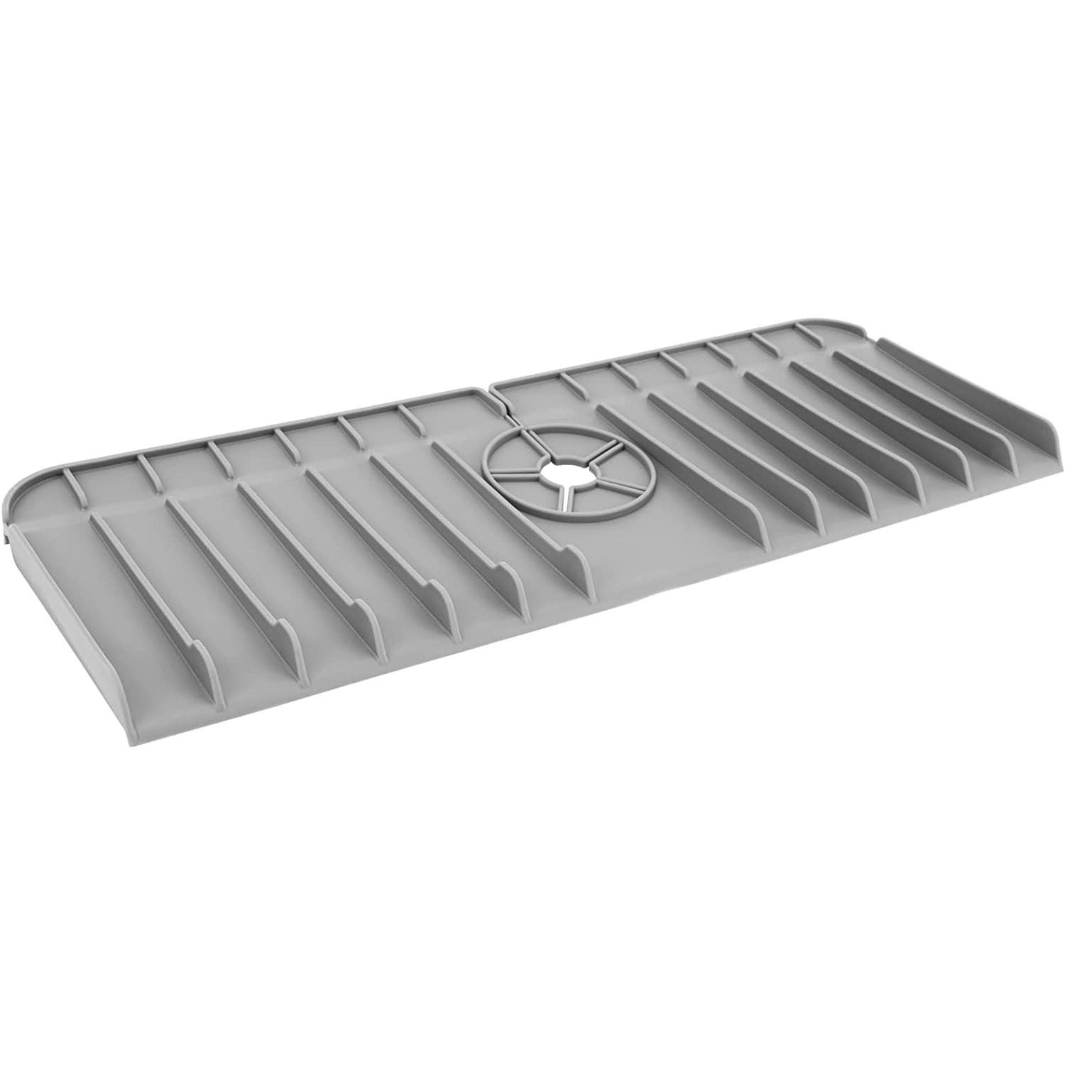 NORBOE Gray Silicone Under Sink Mat for Kitchen Bathroom and Laundry