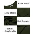thumbnail image 6 of COOFANDY Crew Neck Sweater for Men Pullover Sweatshirts Long Sleeve Business Casual Sweaters, 6 of 7