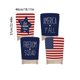 thumbnail image 3 of YiJuHui Independence Day Chair Covers Set of 4, Patriotic Memorial Day 4th of July Decorations for Home Kitchen Dining Party, Reusable Polyester Holiday Chair Back Covers, Flag Theme Party Supplies, 3 of 6
