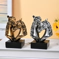 thumbnail image 4 of Horse Head Statue Ornament Horse Sculptures Horses Figurines Decorative Objects for Home Offices Bookshelf Table, 4 of 8