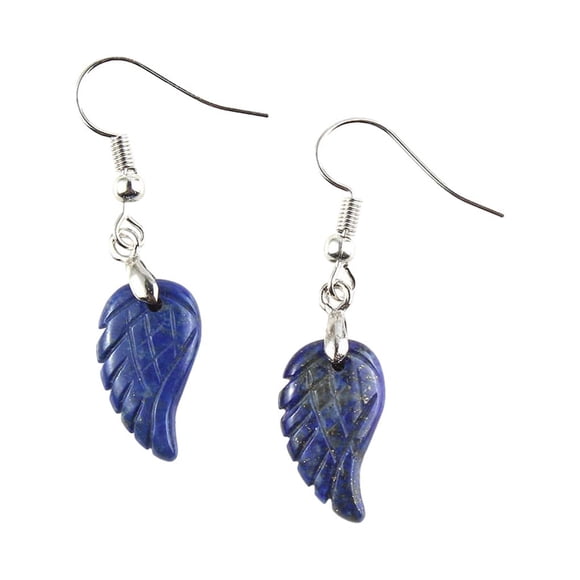 Aretes de perla Minnieouse 1 par cristal tallado ala de ángel Tipo 4