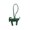 Green, variant on Cute Goat Keychain, Pu Leather Cartoon Goat Pendant, Backpack Bag Luggage Keys Cute Cartoon, Red, 3.66 X 2.95 in