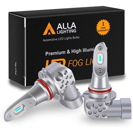 

Alla Lighting Newest 5200Lms Xtreme Super Bright LED H10 9140 9145 Fog Lights Bulbs 5530-SMD 12V Upgrade (8000K Ice Blue)