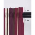 thumbnail image 6 of Rose Red Purple Stripes Curtains 72 Inch Length,Sheer Curtains for Bedroom Living Room Window Farmhouse Colorful Abstract Lines Rod Pocket Drapes Kitchen Curtains Small Half Window 52"x72" 2 Panels, 6 of 6