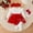 Red, variant on Kids Girl Christmas Dress Red & White Holiday Outfit Set with Headband & Socks, Soft Velvet & Knit Newborn to Kids 1-18 Months,Size 9-12 Months