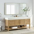 thumbnail image 4 of Vera 72" Single Bath Vanity in Washed Ash Grey with White Integrated Stone Sink, 4 of 17