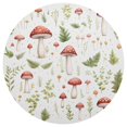 thumbnail image 3 of Ryvnso Mushrooms and Leaves Round Plate Mats Dining Table Placemat Set of 4 for Holiday Decoration, 3 of 7