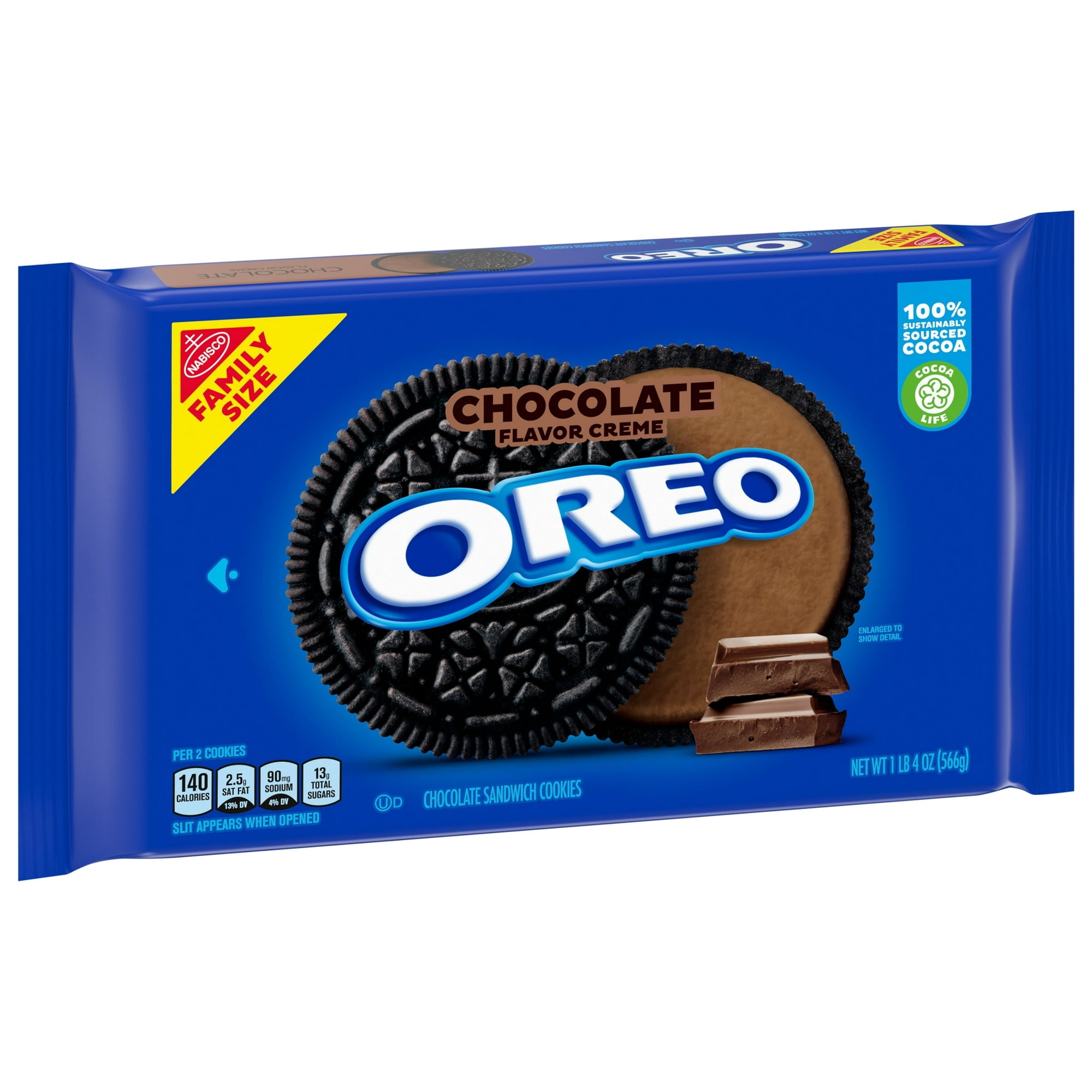 OREO Chocolate Flavored Creme Chocolate Sandwich Cookies, Family Size, 20 oz