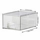 thumbnail image 3 of Organizador de cajones acrílicos transparentes - caja desplegable de 7,08x5,5x3,9 pulgadas para cosméticos y artículos del hogar, base antideslizante, 3 of 7