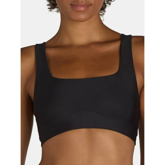 No Boundaries Wire-Free Bonded Square Neck Bra, Sizes XS to XXXL