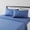 Dutch Blue, variant on Basics Soft, Luxury Breathable King Size Wrinkle Free Bed Sheets, Deluxe Microfiber 4-Piece, Bright White Striped