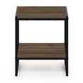 thumbnail image 3 of Furinno Camnus Modern Living 2-Tier End Table, Columbia Walnut, 3 of 6