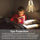 thumbnail image 4 of Bedside Table Lamp, Touch Control Golden Man Desk Lamp, Cordless Thinker Statue Lamp with USB Port, Decorative Collection for Home Bedroom(Mr-What), 4 of 4