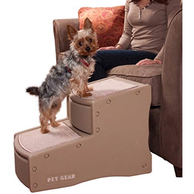 pet gear easy step ii pet stairs, 2 step for cats/dogs up to 150 pounds