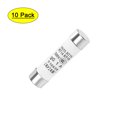 thumbnail image 1 of Fusible de cartucho automotriz 1A 500V 10x38mm de acción rápida reemplazo para estéreo de automóvil, alarma, amplificador cerámico 10 piezas, 1 of 5