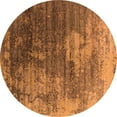 thumbnail image 1 of Ahgly Company Indoor Round Oriental Orange Industrial Area Rugs, 7' Round, 1 of 4