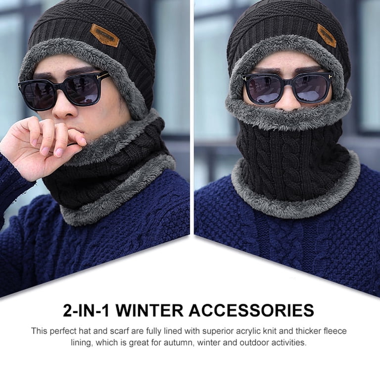 VBIGER Adult Winter Beanie and Scarf Set, Warm & Thick Knit  display picture 3