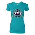 thumbnail image 2 of Wild Bobby Cheerleading All Stars Girl Sports Women Slim Fit Junior Tee, Tahiti Blue, X-Large, 2 of 5
