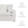 thumbnail image 4 of Modular Sectional Deep Sofa Set, White, Fabric, Modern Contemporary, Living Lounge Cafe Room Hotel Lobby Hospitality, 4 of 10