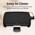 thumbnail image 5 of XL Electric Griddle with Removable Temperature Control, Immersible Flat Top Grill, Burger, Eggs, Pancake Griddle, Nonstick Extra Large Cooking Surface, Slide Out Drip Tray, 10 x 20 Inch, 5 of 5