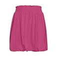 thumbnail image 5 of Daznico Women's Boho Ruffled High Waisted Skorts with Pockets, Casual Puff Mini Skirts, Cute Going Out Shorts,Size XXL, 5 of 5