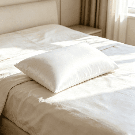 Lorviah 100% Mulberry Silk Pillowcase for Skin and Hair, Queen Size 20"x30", 1 Pack, White