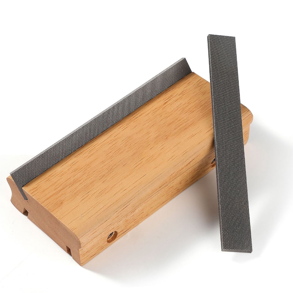 MANNYA Guitar Frettrimmer Tool 3/23/35 Degree Wood Texture for Burrs on Electric Bass Ukulele Fretboards