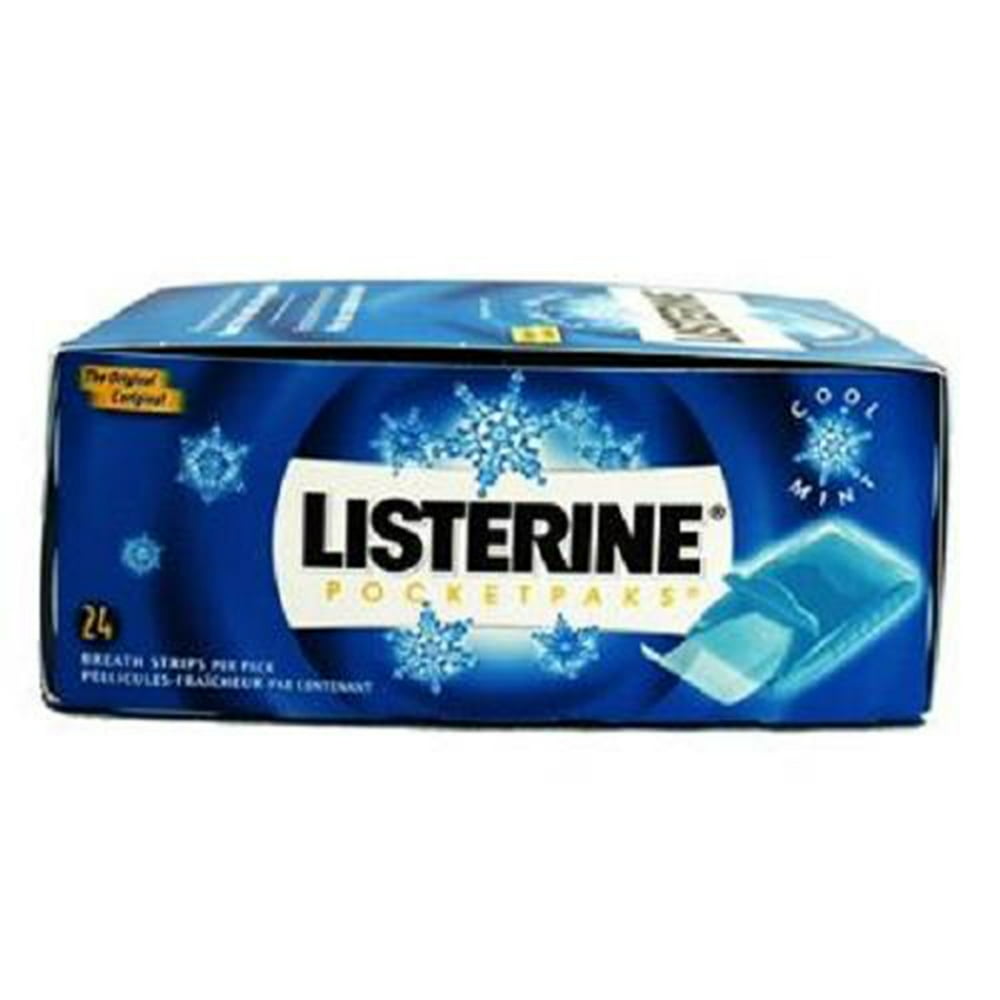Product Of Listerine, Breath Strips Cool Mint, Count 12 (24Strips