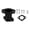 Black, variant on For VM22 Motocross Intake Manifold Carburetor Interface Adapter PZ19 PZ26 Motorcycle Carb Intake Pipe Inlet Manifold Moto Parts