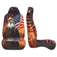 thumbnail image 4 of KAKALAD Fireworks Bald Eagle American Flag 06 Car Accessories Seat Covers Set Vehicle Seat Covers Universal Front Seats Protector 2 Pcs, 4 of 9