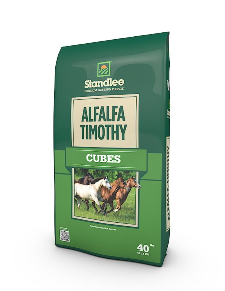 Standlee Hay Company Alfalfa/Tim Cubes Horse Feed, 40 lb