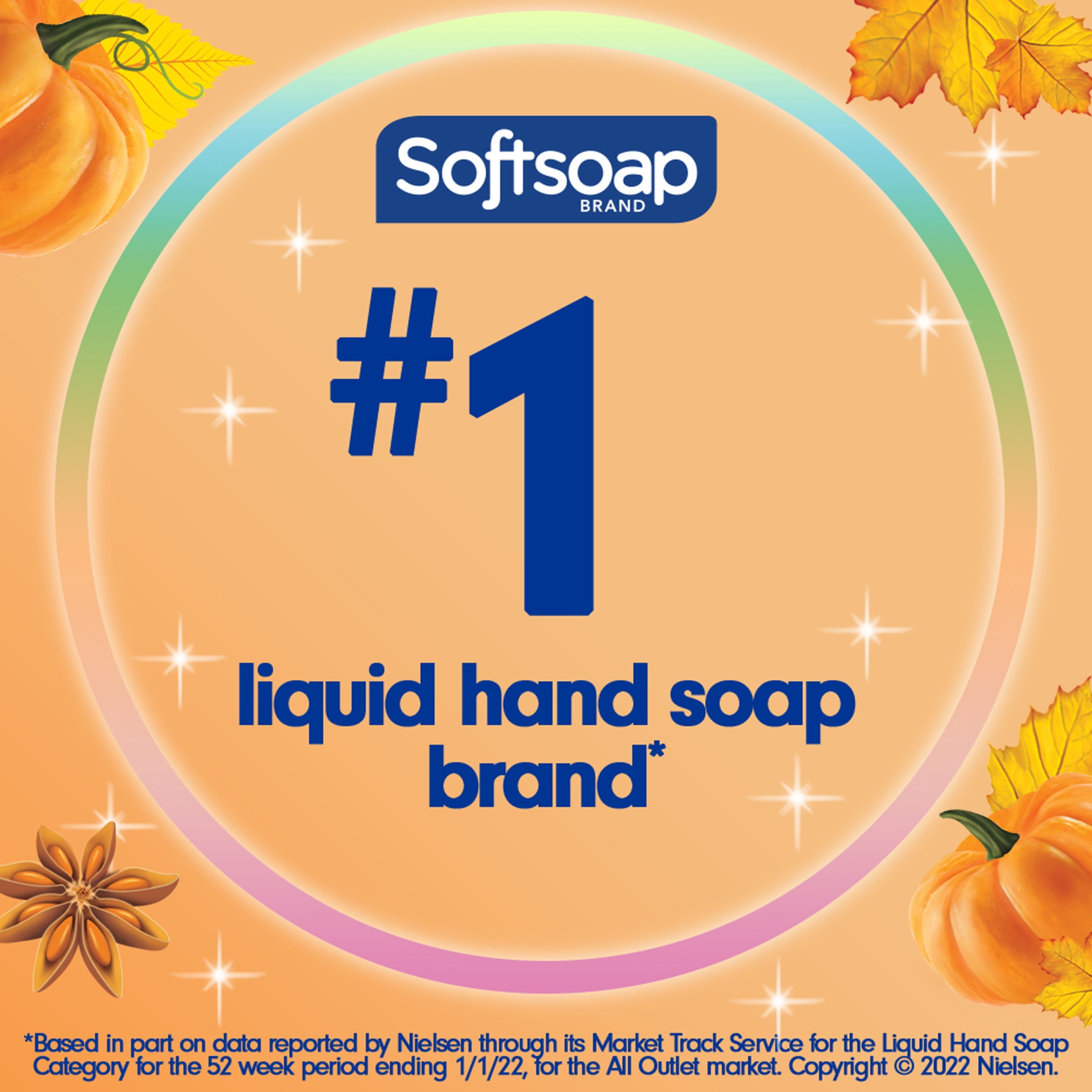 Softsoap Limited Edition Liquid Hand Soap Refill, Pumpkin, 50 Fluid Ounce Bottle