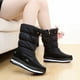 thumbnail image 2 of Botas de nieve de invierno para exterior, zapatos gruesos y cálidos con relleno de algodón para mujer, botas de media pantorrilla impermeables antideslizantes de talla grande, 2 of 6
