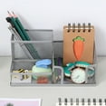 thumbnail image 3 of Yesbay Pencil Holder Reusable Double-rimmed Classic Mesh Pen Contianer for Storage,Black, 3 of 8