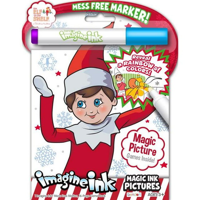 Bendon 6039470 Imagine Ink Elf on the Shelf Magic Ink Pictures - Pack of 12