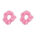 thumbnail image 2 of Motique Accessories Set of 2 Solid Hair Scrunchies for Adult Women (Light Pink), 2 of 6