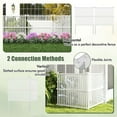 thumbnail image 6 of Costway 4 Air Conditioner Fence Panels with Metal Ground Stakes No Dig Trash Can Enclosure, 6 of 10