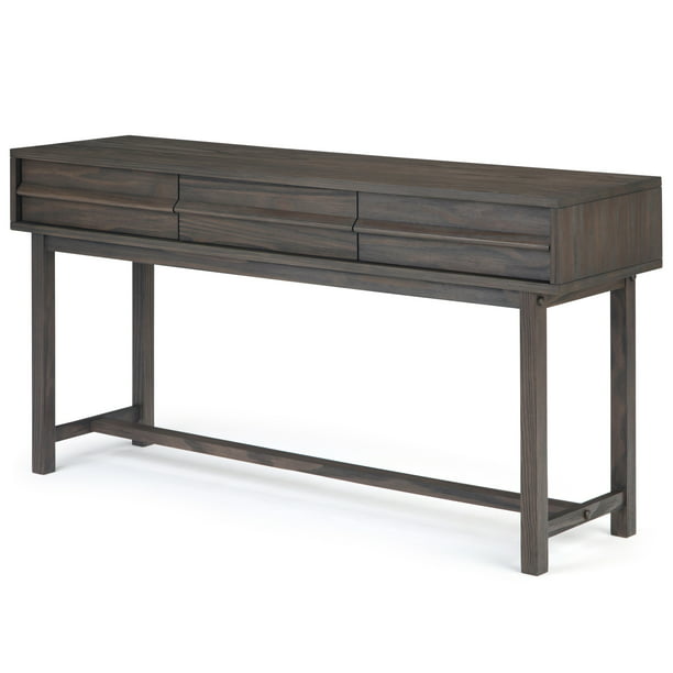 Wide Rustic Modern Console Table, 60 Console Table Modern Design