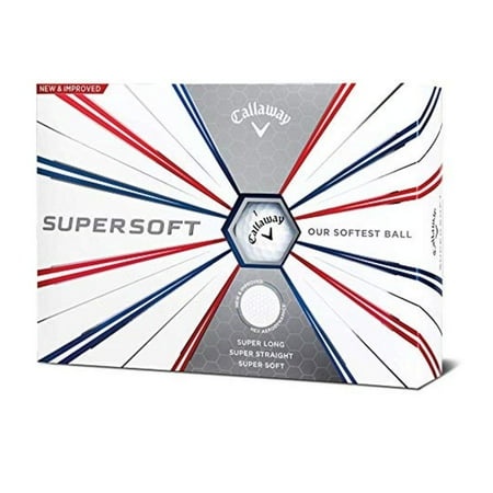Ncaa Dozen Golf Ball - Callaway Golf 2019 Supersoft Golf Balls - White - Dozen