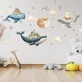 thumbnail image 4 of Adhesivo de pared HJKlove Under The Sea Whales Ocean World, 4 of 6