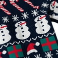 thumbnail image 5 of Kuleyang Little Boys Girls Christmas Sweaters Xmas Winter Cute Knit Cartoon Prints Unisex Top Clothes for 3-6 Years Nevy Blue, 5 of 9