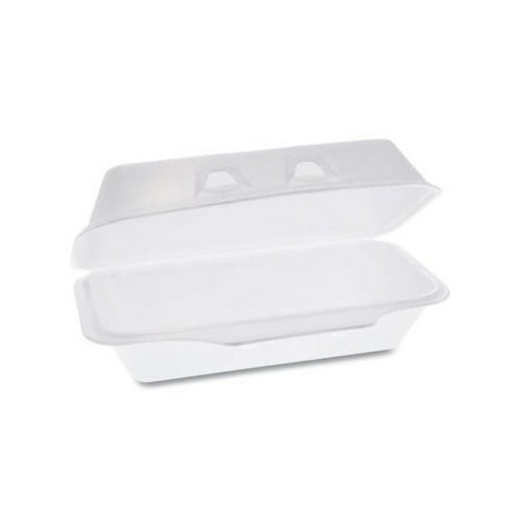 SmartLock Foam Hinged Containers Medium, 8.75 x 4.5 x 3.13, White, 440/Carton