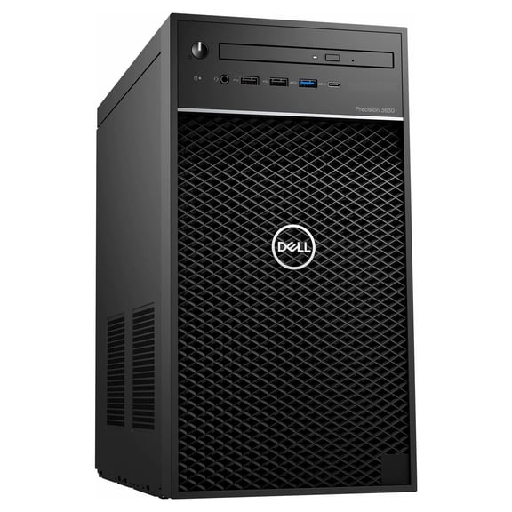 Restored Dell Precision 3630 Tower (16GB, 256GB SSD, Xeon E-2146G) Win11P, Black (Refurbished)