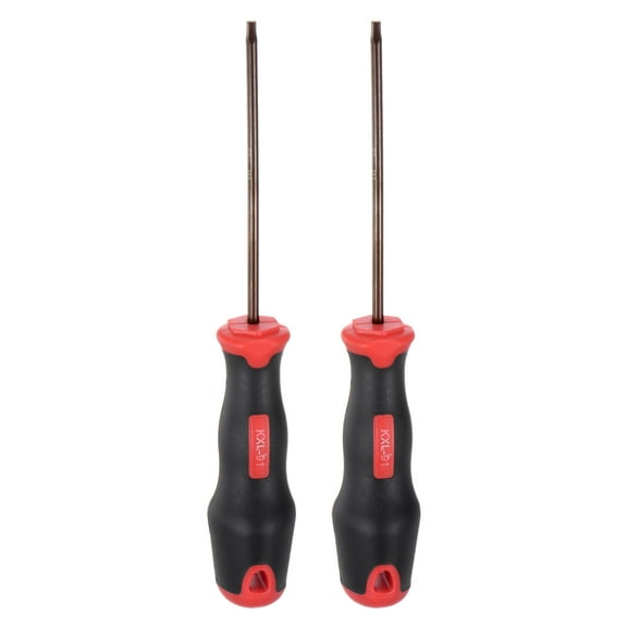 Uxcell 2pcs Hex Magnetic Wrench Screwdriver H3x100mm Hex Key Metric Driver with 100mm Handle for General Repair