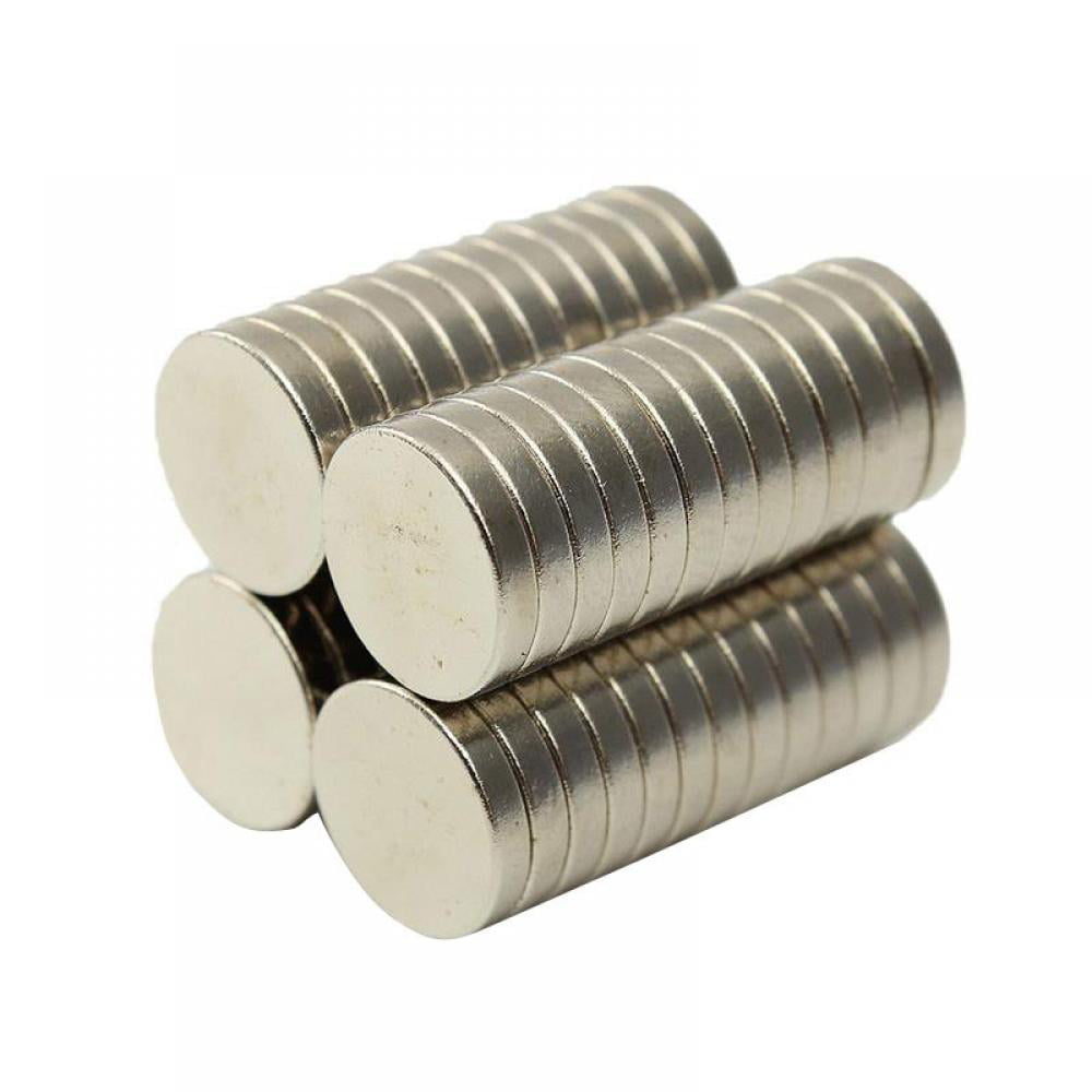 Strong Small Magnets Set & Storage Tin 10mm X 2 Neodymium Disc Rare Earth Fridge 