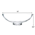 thumbnail image 2 of Cuenco decorativo CYS Excel con patas de cristal de 11,43 cm de alto x 30,48 cm de profundidad, 2 of 7