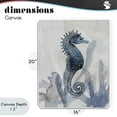 thumbnail image 4 of Stupell Industries Coastal Seahorse & Seaweed Impressions Canvas Art, 16 x 20, by Susan Jill, 4 of 8