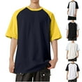 thumbnail image 1 of Fanxing Mens Tees for Hot Weather Navy Slim Fit T-Shirts 3XL, 1 of 6