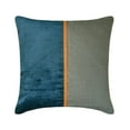 thumbnail image 6 of The HomeCentric Decorative Thow Pillow Covers Blue Pack of 2, 18"x18" (45x45 cm) Corduroy & Linen Patchwork & Corduroy Throw Cushion Covers For Couch, Patchwork Modern Style - Cozy Cord Blue, 6 of 9