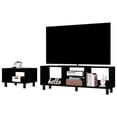 thumbnail image 3 of Black 2-Piece Furniture Set | Provide Space for Decor and Morning Coffee | Gain Versatile Open Storage, 3 of 3